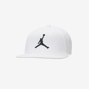 Jordan White and Black Logo Cap